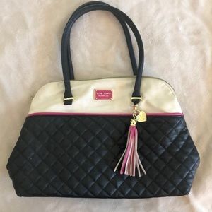 Betsey Johnson Quilted Purse with tassel